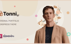 Tonni v1.0 Personal Portfolio WordPress Theme