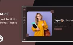 Tapsi v1.0 Personal Portfolio WordPress Theme