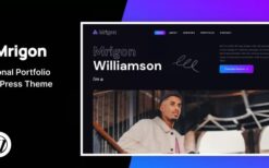 Mrigon v1.0 Personal Portfolio WordPress Theme