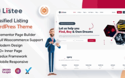 Listee (v1.0.2) Classified Ads and Listing Directory WordPress Theme