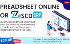 Spreadsheet online for ZiscorERP v1.0.1