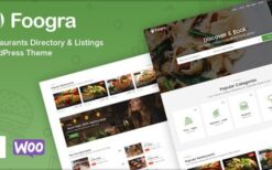 Foogra (v1.0.20) Restaurants Directory & Listings WordPress Theme