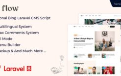 * Flow v2.11 Laravel Personal Multilingual Blog Script