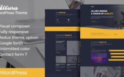 Allura v2.0 Portfolio WordPress Theme
