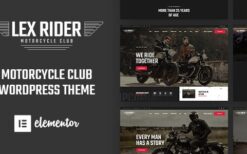 LexRider v1.6.6 Motorcycle Club WordPress Theme