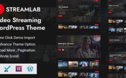 Streamlab v3.3 Video Streaming WordPress Theme