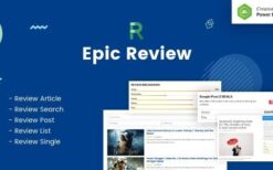 Epic Review v1.0.2 WordPress Plugin & Add Ons for Elementor & WPBakery Page Builder