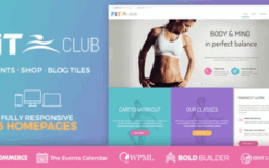 Fitness Club v1.4.8 Health & Gym WordPress