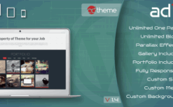 Parallax One Page Builder v1.4 WordPress Plugin