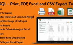 MySQL v3.1.1 – Print, PDF, Excel And CSV Export Tools PHP Script
