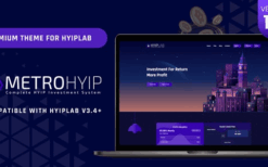 METROHYIP v1.0 Premium Theme For HYIPLab
