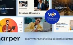 Harper (v1.13.0) Copywriter & Marketing Specialist WordPress Theme