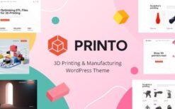 Printo (v1.12.0) 3D Printing & Manufacturing WordPress Theme