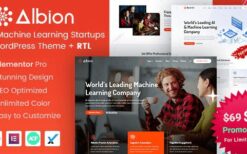 Albion v4.2 Artificial Intelligence & Machine Learning Startup WordPress Theme