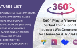 360° Photo Viewer v2.2.3 (Virtual Tour) for Elementor, Gutenberg and WPBakery