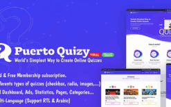 Puerto Quizy v1.1 Premium Quiz Builder Script SAAS
