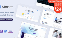 Monst (v1.1) App, SaaS & Software Startup WP Theme