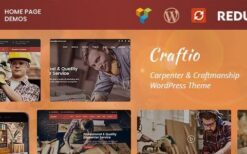 Craftio (v2.3) Carpenter WordPress Theme