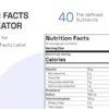 Nutrition Facts Label Creator (Gutenberg Block) v0.4.0