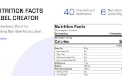 Nutrition Facts Label Creator (Gutenberg Block) v0.4.0