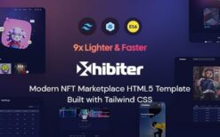 Xhibiter (v1.8) NFT Marketplace HTML Template