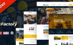 Factory HUB (v1.4.8) Industry and Construction WordPress Theme