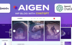 Aigen v1.2 AI Inspired WordPress Blog Theme