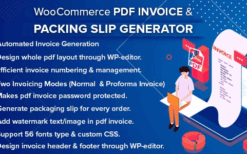 WooCommerce PDF Invoice & Packing Slip with Credit Note (v2.5.0)