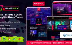 Playrex (v1.4.4) eSports & Gaming Clan News WordPress Theme