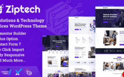 Ziptech v1.0 – IT Solutions Technology WordPress Theme