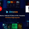 Zmovo v1.0 Online Movie Video And TV Show HTML Bootstrap 4 Template
