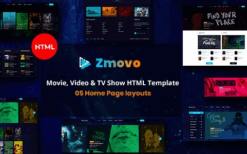 Zmovo v1.0 Online Movie Video And TV Show HTML Bootstrap 4 Template