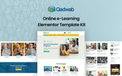 Qadwab – Online e-Learning Elementor Template Kit
