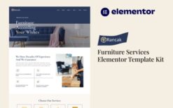 Rancak – Furniture Services Elementor Template Kit