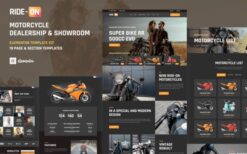 Ride ON – Motorcycle Dealership WordPress Elementor Template Kit