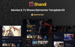 Shandi – Movies & TV Shows Elementor Template Kit