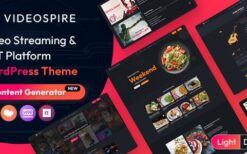 Videospire (v1.0.5) Video Blog/Vlog Streaming & OTT Platform WordPress Theme