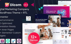 Dicom (v2.3) IT Startup & SEO Marketing Services WordPress Theme