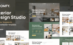 Comfy – Interior Design Studio & Architecture WordPress Elementor Template Kit