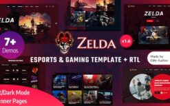 Zelda – eSports & Gaming Bootstrap 5 Template 1.6
