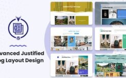 Advanced Justified Blog Layout Design v1.0.0