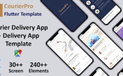 CourierPro v2.6 Courier Delivery Flutter 3 App Template | 2 Apps | User App + Delivery App