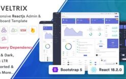 Veltrix v1.0.0 React Js Admin & Dashboard Template