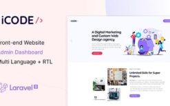 iCode (v1.0) Multipurpose Website CMS & Creative Agency Management System