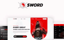 SWORD Mixed Boxing Martial Arts HTML Template May 04 2023