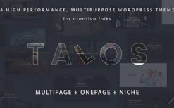 Talos (v1.3.9) Creative Multipurpose WordPress Theme