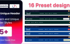 The Unique Headers for Elementor v1.0