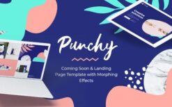 Punchy v2.0.2 Coming Soon and Landing Page Template with Morphing Effects