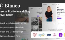 Blanco v1.3 Personal Portfolio and Blog Laravel Script