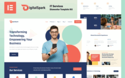 DigitalSpark – IT Services Elementor Template Kit